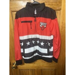 Vintage Chicago Bulls Zipway Jacket L (14-16) Sewn On Old Team Patch
